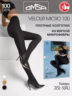 VELOUR MICRO 100 OMSA женские плотные колготки
