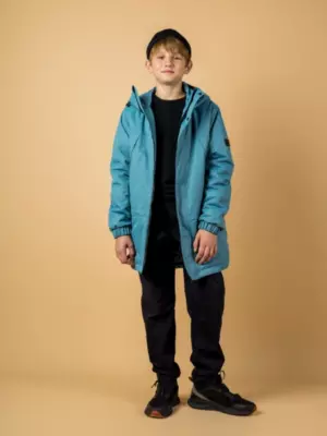 Парка Костя М 5063 серо-голубой