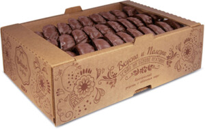 Зефир ванильный глазированный (коробка 1 кг)